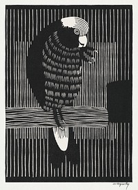Galah Cockatoos (Ros&eacute;kaketoe) (1917) print in high resolution by <a href="https://www.rawpixel.com/search/Samuel%20Jessurun%20de%20Mesquita?sort=curated&amp;page=1">Samuel Jessurun de Mesquita</a>. Original from The Rijksmuseum. Digitally enhanced by rawpixel.