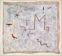 Garden gate K (1932) painting in high resolution by Paul Klee. Original from the Kunstmuseum Basel Museum. Digitally enhanced by rawpixel.