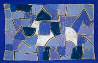 Blue night (1937) painting in high resolution by Paul Klee. Original from the Kunstmuseum Basel Museum. Digitally enhanced by rawpixel.