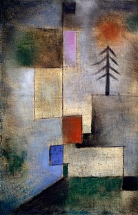 Small fir picture (1922) painting in high resolution by Paul Klee. Original from the Kunstmuseum Basel Museum. Digitally enhanced by rawpixel.