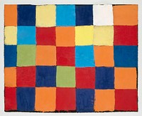 "Qu 1" color chart (1930) painting in high resolution by Paul Klee. Original from the Kunstmuseum Basel Museum. Digitally enhanced by rawpixel.