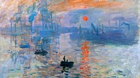 Monet impressionist desktop wallpaper, HD background, Sunrise