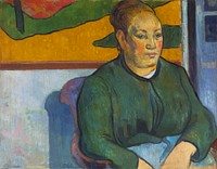 Paul Gauguin's Madame Roulin (1888) famous painting. Original from the Saint Louis Art Museum. Digitally enhanced by rawpixel.