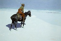 Friends or Foes? (The Scout) (ca. 1902&ndash;1905) by Frederic Remington. Original from The Clark Art Institute. Digitally enhanced by rawpixel.xel.