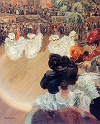Quadrille at the Tabarin Ball (1906) by Louis Abel-Truchet. The City of Paris&#39; Museums. Digitally enhanced by rawpixel.