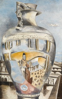 Souvenir of Florence (1929) painting in high resolution by <a href="https://www.rawpixel.com/search/Paul%20Nash?sort=curated&amp;page=1&amp;tags=$cc0&amp;topic_group=$cc0">Paul Nash</a>. Original from The Yale University Art Gallery. Digitally enhanced by rawpixel.