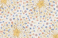 Ottoman floral pattern luxury background, remixed from original artwork by Sultan Süleiman the Magnificent