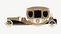 Vintage automobile carriage vector, remixed from the artworks by Charles Martin
