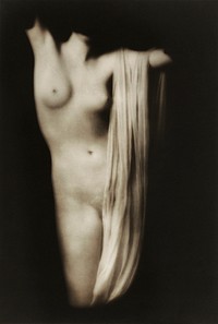Female nude photography, Modern Torso (ca. 1918) by Arnold Genthe. Original from The Getty. Digitally enhanced by rawpixel.
