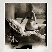 Nude photography of Marie Jordan (ca. 1889) by by George Hendrik Breitner. Original from The Rijksmuseum. Digitally enhanced by rawpixel.