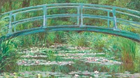 Monet impressionist desktop wallpaper, HD background, The Japanese Footbridge