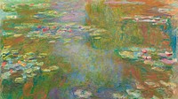 Monet impressionist wallpaper, Water Lilies HD background