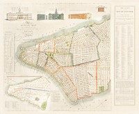 The City of New York: Longworth&#39;s Explanatory Map and Plan (1817) by David Longworth. Original from The MET Museum. Digitally enhanced by rawpixel.