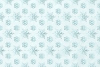 Christmas psd snowflake pattern background, remix of photography by Wilson Bentley