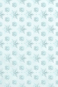 Snowflake Christmas pattern background vector, remix of photography by Wilson Bentley