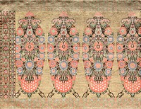 Iranian Scarf during the 17th century. Original from The Cleveland Museum of Art. Digitally enhanced by rawpixel.