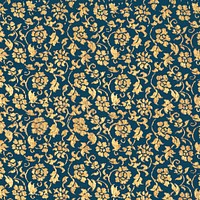 Vintage gold floral pattern background vector, remix from public domain artwork