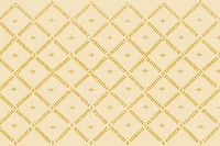 Vintage yellow geometric pattern background vector, featuring public domain artworks