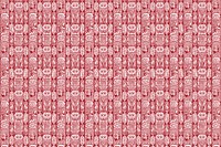 Vintage red textile pattern background vector, featuring public domain artworks