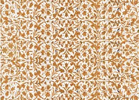 Vintage brown floral pattern background vector, remix from public domain artwork