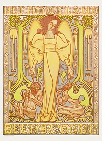 The Hoogeland, Beekbergen (1896) by Jan Toorop. Original from The Rijksmuseum. Digitally enhanced by rawpixel.