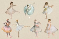 Ballerina collection, remixed from the artworks of the famous French artist <a href="https://slack-redir.net/link?url=https%3A%2F%2Fwww.rawpixel.com%2Fsearch%2FEdgar%2520Degas" target="_blank">Edgar Degas</a>.
