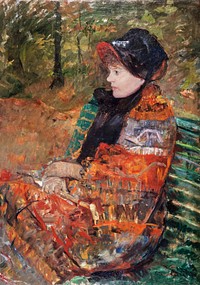 Autumn, portrait of Lydia Cassatt (1880) by Mary Cassatt. Original portrait painting from The Public Institution Paris Mus&eacute;es. Digitally enhanced by rawpixel.