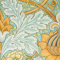 <a href="https://www.rawpixel.com/search/William%20Morris?sort=curated&amp;premium=free&amp;page=1">William Morris</a>&#39;s St.James (1881) famous pattern. Original from The MET Museum. Digitally enhanced by rawpixel.