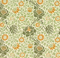 <a href="https://www.rawpixel.com/search/william%20morris?sort=curated&amp;page=1">William Morris</a>&#39;s Grafton (1883) famous pattern. Original from The Smithsonian Institution. Digitally enhanced by rawpixel.