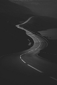 Scenic freeway lake black and | Premium Photo - rawpixel