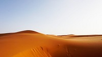 Landscape desktop wallpaper background, the dunes of Erg Chebbi, Morocco