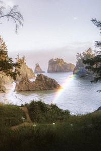 Rainbow at the west coast in USA