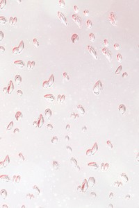 Light pink droplets on a window background