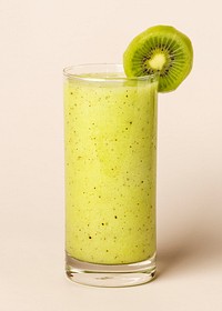 Fresh and healthy kiwi smoothie drink