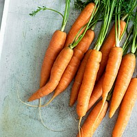 Pile of fresh organic carrots