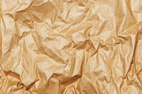 Crumpled brown paper with copy space 