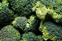 Cut fresh natural green broccoli 