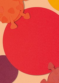 Red coronavirus background illustration