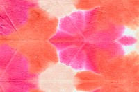 Orange and pink shibori patterned background