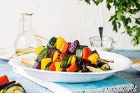 Vegan grilled vegetable skewers recipe idea