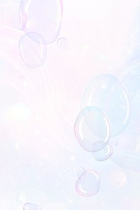 Soap bubble pattern on pastel background wallpaper