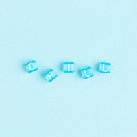 Chill letter beads text typography