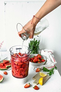 How to strawberry watermelon lemonade juice recipe