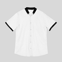 Men’s white short sleeve shirt casual apparel