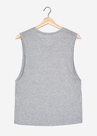 Gray muscle shirt streetwear fashion