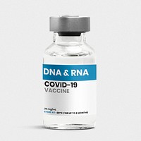 COVID-19 DNA&amp;RNA vaccine injection glass bottle