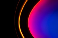 Gradient background with sunset projector lamp