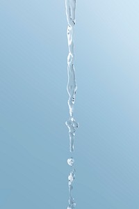 Pouring water element vector, splashing effect