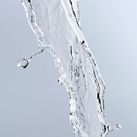 Pouring water element vector, splashing effect