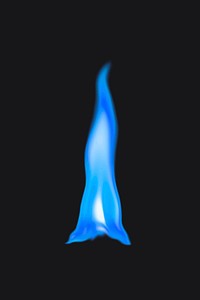 Aesthetic flame sticker, realistic burning fire image vector